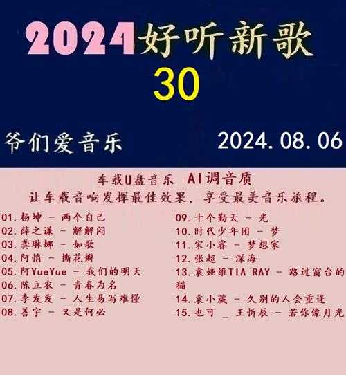 群星《2024好听新歌30》AI调整音效【WAV分轨】